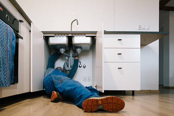 Professional Plumbing technician working in Milton, MA